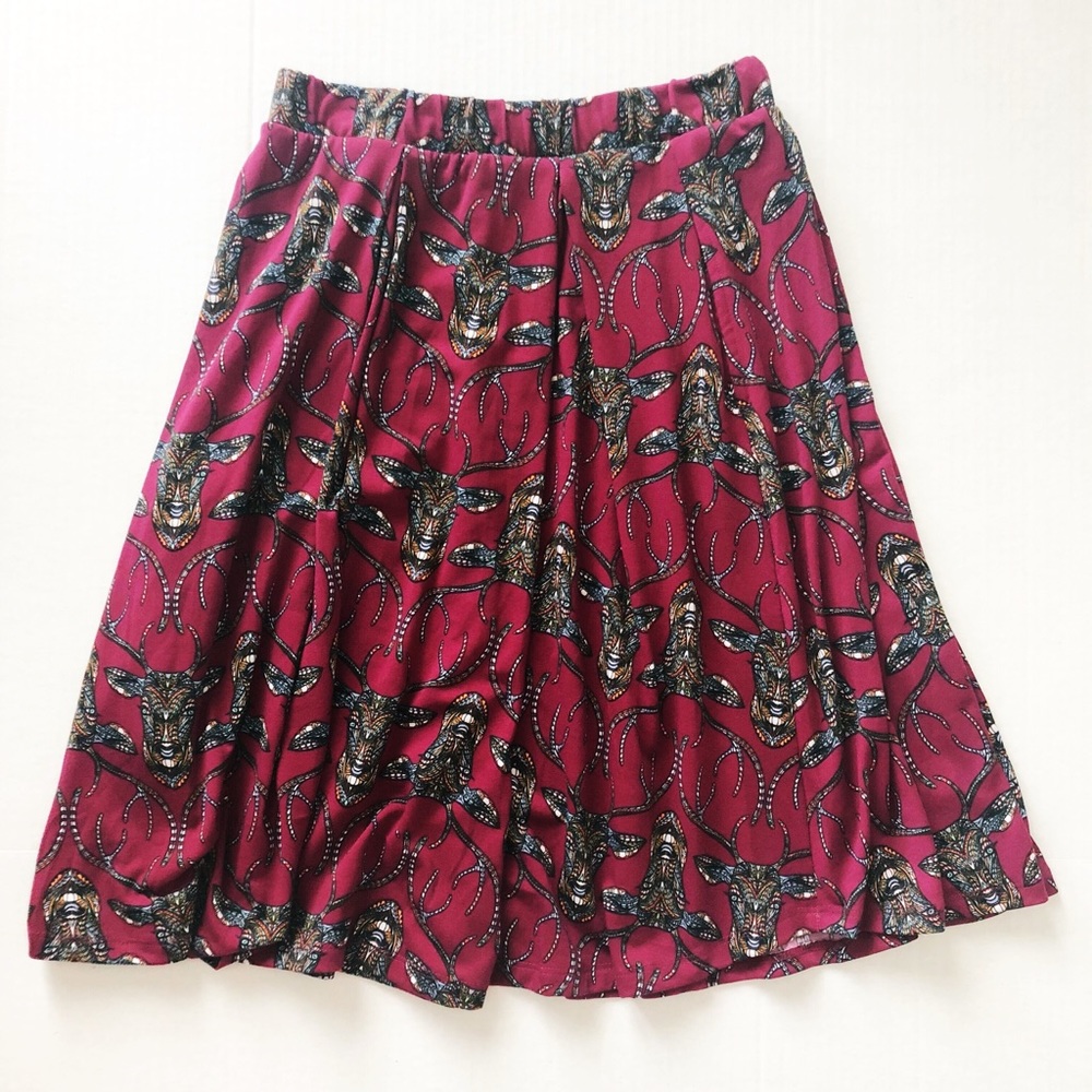 Unicorn Alert - LuLaRoe Madison Skirt XS Deer